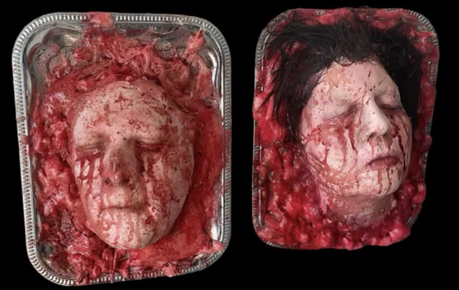 Realistic horror prop body or severed head by Scare Designz