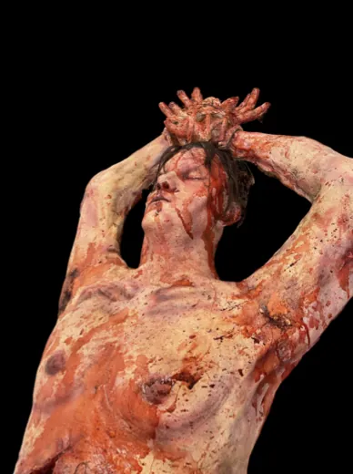Realistic horror prop body or severed head by Scare Designz