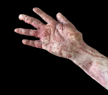 Realistic horror prop body or severed head by Scare Designz