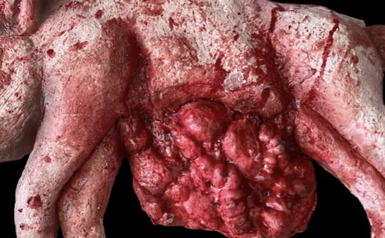 Realistic horror prop body or severed head by Scare Designz